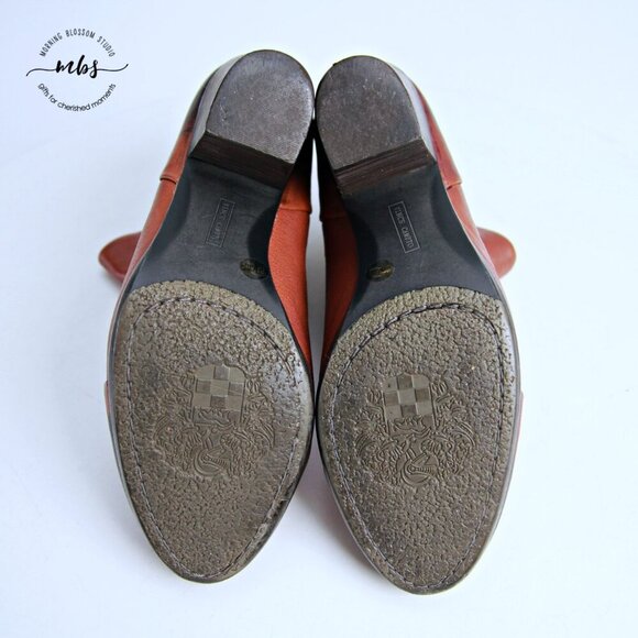 Vince Camuto Hadley Leather Heel Ankle Boots Brown Women 8 - Picture 12 of 13